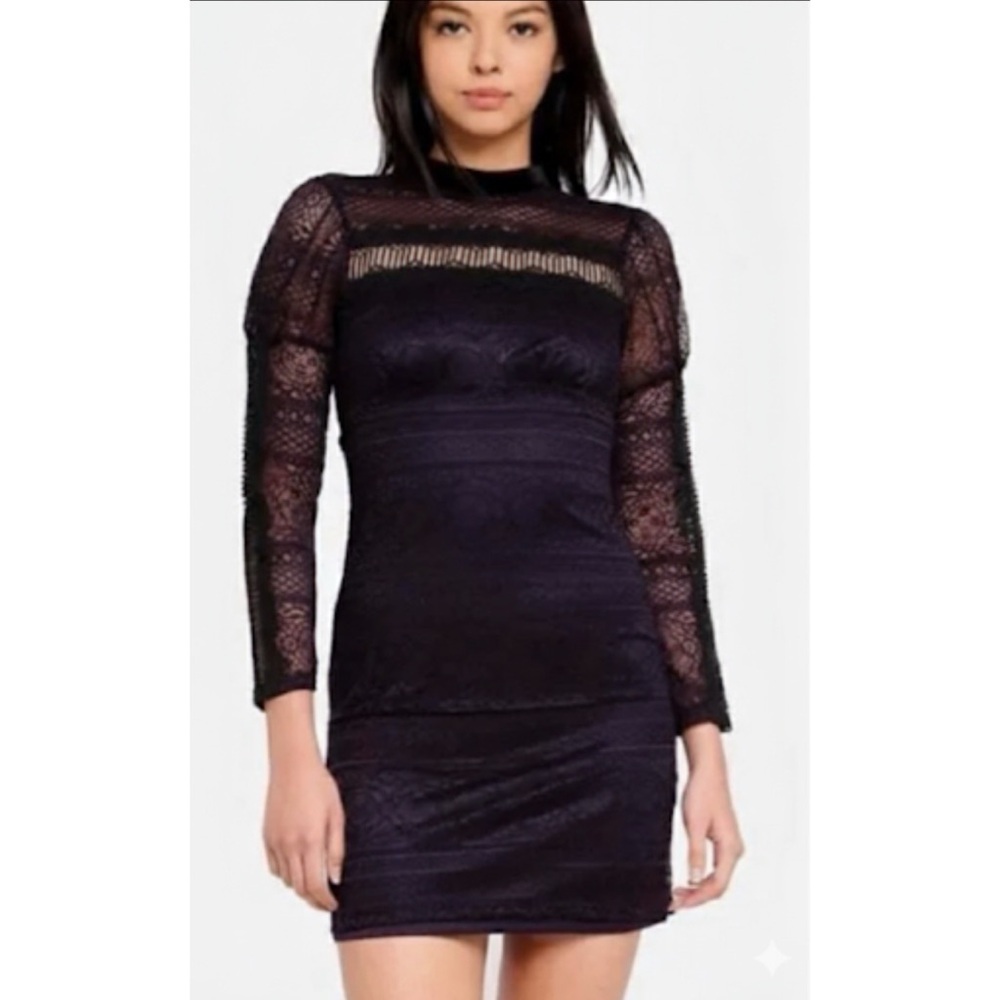NWT! Topshop Petite Lace Embroidered Mini Dress Size 6